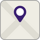 Icon of a location pin on an envelope
