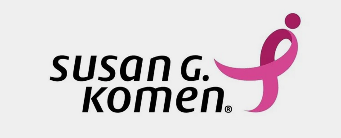 Susan G. Komen logo with pink ribbon symbol