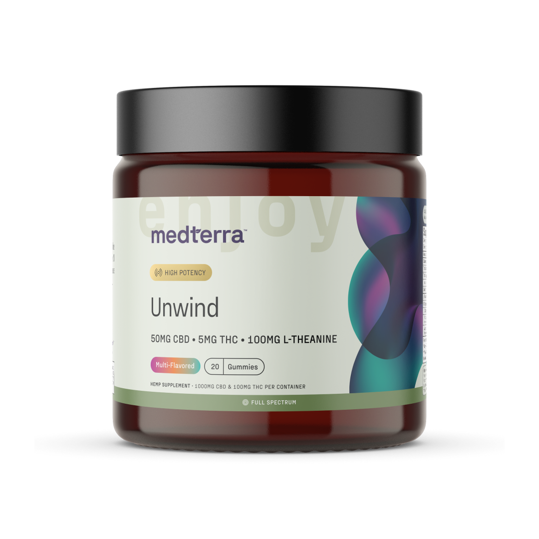 Unwind Delta 9 Thc And Cbd Unwind Gummies with CBD, THC and L-Theanine – Medterra